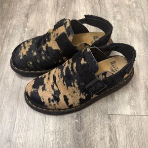 Dr. Martens Jorge II Contrast Hair on Slingback Mule